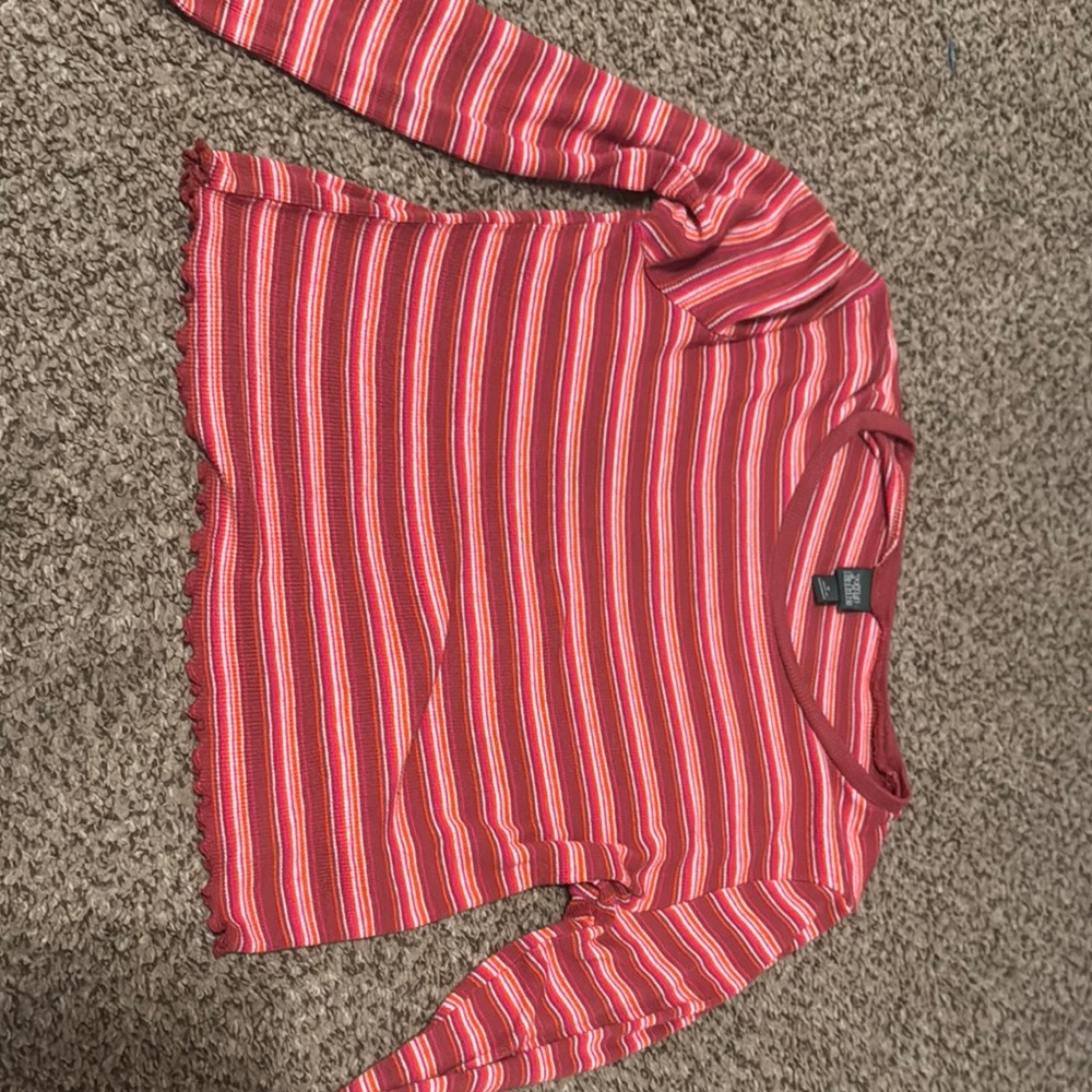 Different colored Striped Long Sleeve Top